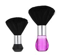 DEARMAMY Spazzola Per Chioma Spezzati Da Parrucchiere 2 Pezzi Impugnatura Comoda e Testina Ad Alta Densità Per Pulizia Dopo Taglio Per Barbiere e Saloni Professionali