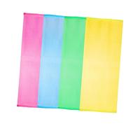 DEARMAMY Spazzola Per La Schiena Da Bagno Scrub Esfoliante a Schiena Lunga 4 Pezzi Cinturino Per Pelle Liscia e Rimozione Delle Cellule Morte Per Doccia e Cura Del Corpo