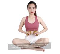 DEARMAMY spazzola per massaggi di scarto cuoio capelluto profondo pennello triangolare Modellando portatile Massager spazzola per il massaggio del corpo strumento di massaggio magnete D'oro