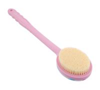 DEARMAMY Spazzola per Schiena Doccia Antiscivolo Morbida con Punti Massaggio per Pulizia Delicata e Trattamento Anticellulite Uso Bagno Rosa