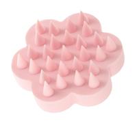 DEARMAMY Spazzola per Shampoo Chioma in Silicone Rosa, Massaggiatore Testa per Ragazzo Ragazza Pulizia Profonda e Impugnatura Comoda, per Lavare e Massaggiare Cuoio Capelluto