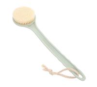 DEARMAMY spazzola spazzolone detergente delicato per la pelle scrubber pulizia semplice Rifugio da bagno con manico lungo detergente per la schiena per la doccia pp Green