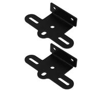 DEARMAMY Staffa Riflettore Bicicletta la Maggior Parte dei Portapacchi Posteriori 2 Set Supporto Riflettore per Portapacchi Bici, Lega di Alluminio Nero, Installazione Facile
