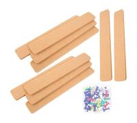 DEARMAMY Strisce per Bacheca in Feltro Adesive da Parete Set da 10 Pezzi 33X5 CM Piccole Bacheche per Ufficio e Casa Supporto per Promemoria Foto e Note in Spazi Ridotti