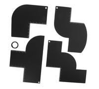 DEARMAMY Strumento per Barba e Taglio di Capelli Guida per Modellare la Barba e Attaccatura dei Capelli Strumento per Messa in Piega del Barbiere Righello Incorporato per Delineare i Bordi