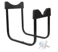 DEARMAMY Supporto per Bottiglie d'Acqua Nero Smontabile per Campeggio | Struttura in Ferro e Plastico, Design Invertito, Ingombro Ridotto, Trasporto Semplice