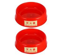 DEARMAMY Supporto per Estintore in Plastica Fluorescente 2 Pezzi Base Luminosa per Estintore da 5-8 Kg Staffa di Montaggio Resistente per Casa Ufficio Cucina e Magazzino