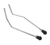 DEARMAMY Supporto per Gambe Tamburo in Metallo Regolabile, Set 2 Pezzi Staffa Stabile per Batteria e Rullante, Accessorio Percussioni Compatto per Musicisti e Tour