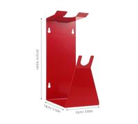 DEARMAMY Supporto per Pistola a Spruzzo in Metallo Rosso da Parete Rastrelliera Sospesa per Vernice Spray Organizzazione Sicura per Officine e Garage Professionali