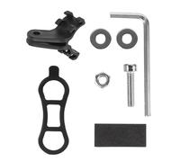 DEARMAMY Supporto per Targa Portanumero Bici in Plastico e Metallo Leggero, Facile da Installare, Accessorio per Bici da Corsa Supporto per Luce Regolabile