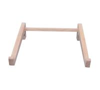 DEARMAMY Supporto Verticale per Laptop in Legno di Gomma Khaki, Rialzo Portatile Ergonomico per Ufficio e Viaggio, Protegge la Zona Cervicale e Migliora L'efficienza Lavorativa