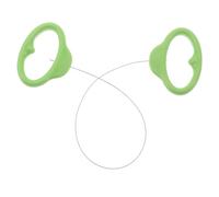 DEARMAMY Tagliafilo per Ceramica con Manico in Plastica Verde Strumento Leggero e Portatile per Taglio Preciso e Uniforme Argilla per Artisti e Ceramisti in Laboratorio Aperto