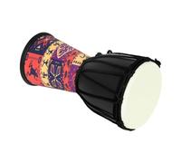 DEARMAMY Tamburo Djembe per Ragazzo Ragazza Principianti, Strumento Percussione Pelle Artificiale e Guscio Pvc Nero, Robusto e Leggero per Eventi Musicali in Classe