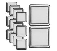 DEARMAMY Tamponi per Timbri Fai da Te 15 Pezzi 3X3 CM Set Quadrati in Spugna Plastica per Pittura su Carta Tessuto Legno Decorazione