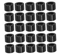 DEARMAMY Tappi Per Bottiglie Di Olio Essenziale Neri 28 Mm Con Foro, Set Da 20 Pezzi, Coperchi in Pp Resistenti Con Chiusura Anti-perdita Per Diffusori e Aromaterapia