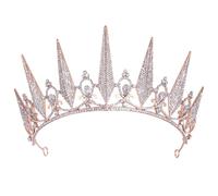 DEARMAMY Tiara Nuziale Vintage con Rhinestone per Sposa e Ragazze Copricapo per Matrimoni Feste e Speciali Design Confortevole e Duraturo