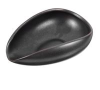 DEARMAMY Vassoio Dosatore in Ceramica Nero per Chicchi di Caffè Forma Unica Accessorio Funzionale per Amanti del Caffè Accanto