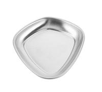 DEARMAMY Vassoio in Acciaio Inossidabile Per Strumenti Unghie, Porta Accessori Manicure, Organizer Per Strumenti Di Levigatura e Testine, Facile Da Pulire, Uso Professionale Saloni Di Bellezza