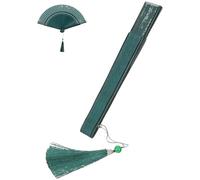 DEARMAMY Ventaglio Pieghevole Cinese in bambù Ventaglio Portatile Vintage Design Antico Accessorio per Danza e Spettacoli Estivi per Donna Regalo Cultura Cinese