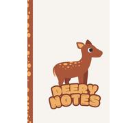 Deary Notes - Cute Roe Deer Notebook: Adorable Roe Deer Lined Journal for Writing, Doodling, and Daily Notes - 100-Page 6x9 Inch Pastel Brown Notebook Gift for Girls, Teens, and Animal Lovers