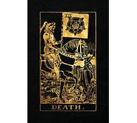 Death: 120 College Ruled Lined Pages, Death Tarot Card Notebook - Black and Gold - Journal, Diary, Sketchbook (Tarot Card Notebooks)