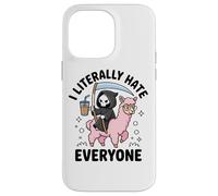 Death Before Decaf Grim Reaper Llama Caffè Custodia per iPhone 14 Pro Max