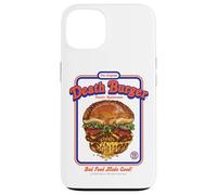 Death Burger Sarcasm Retro Vintage Funny Adult Humor Custodia per iPhone 13