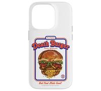 Death Burger Sarcasm Retro Vintage Funny Adult Humor Custodia per iPhone 14 Pro