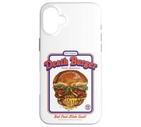 Death Burger Sarcasm Retro Vintage Funny Adult Humor Custodia per iPhone 16 Plus