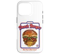 Death Burger Sarcasm Retro Vintage Funny Adult Humor Custodia per iPhone 16 Pro