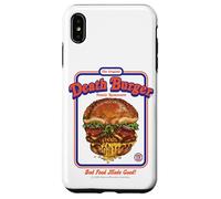 Death Burger Sarcasm Retro Vintage Funny Adult Humor Custodia per iPhone XS Max