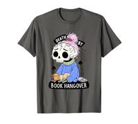 Death-By Book Hangover Spooky Book Lovers Halloween Magico Maglietta