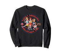 Death Daughters Rollerskate Club Retro Funny Adult Humor Felpa