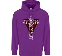 Death Do Us Part Felpa Uomo Gothic Skull Biker Cross
