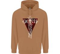 Death Do Us Part Felpa Uomo Gothic Skull Biker Cross