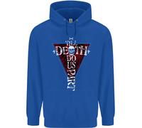 Death Do Us Part Felpa Uomo Gothic Skull Biker Cross
