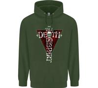 Death Do Us Part Felpa Uomo Gothic Skull Biker Cross