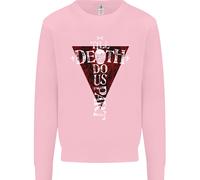 Death Do Us Part Gothic Skull Biker Cross Uomo Sweatshirt Jumper