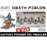 Death Fields - Foraggio per cannone 2 = Femmine (24 figure) Multi-parte in plastica dura (POLISTIRENO ad alto impatto) 28 MM figure… Made in USA