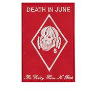 Death In June Neofolk Patch Badge Ricamato Ferro su Applique Souvenir Accessorio