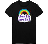 Death Metal Rainbow T T-Shirts Manica Corta Tee Top Rock Festival Parody Men Happy, Colore 12, L