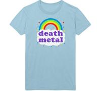 Death Metal Rainbow T T-Shirts Manica Corta Tee Top Rock Festival Parody Men Happy, Colore 13, L