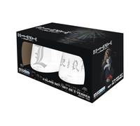 Death Note - 2 Glass Set Kira & L Europe X2 NUOVO