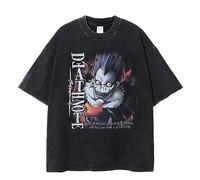 Death Note Anime - Maglietta leggera Yagami/Misa Amane, maglietta a maniche corte, da uomo, per adolescenti, Hip-hop Harajuku, stile estivo Top, Tipo 1., S