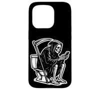 Death On The Throne Doom Scrolling The Internet Custodia per iPhone 15 Pro
