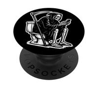 Death On The Throne Doom Scrolling The Internet PopSockets PopGrip Adesivo