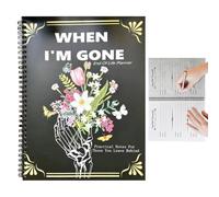 Death Planner Organizer, Organizzatore guidato di pianificazione patrimoniale, quaderno diario bobina cartella di lavoro per gli effetti personali Informazioni importanti Preparazione Affari