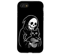 Death Reaper With Their Cute Cat Custodia per iPhone SE (2020) / 7 / 8