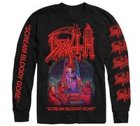 Death 'Scream Bloody Gore' Maglia a manica lunga - Importata dagli USA NUOVO