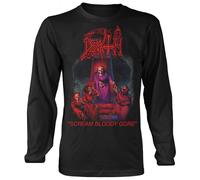 Death 'Scream Bloody Gore' (Nero) Maglia a maniche lunghe - NUOVO